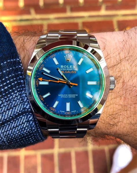 rolex z blue milgauss review|rolex milgauss z watch review.